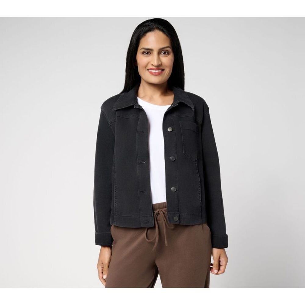 Anybody Women's Jacket Sz S Casual Denim Black